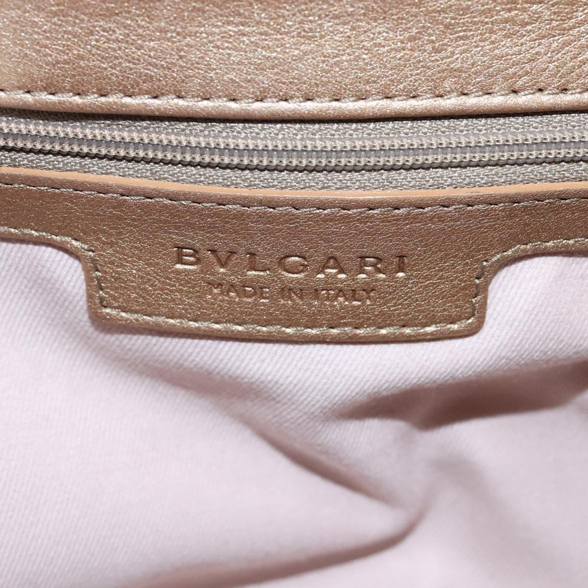 Bvlgari Chandra Flap Shoulder Bag Leather