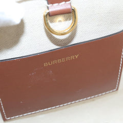 Burberry Logo Zip Wristlet Pouch Nylon