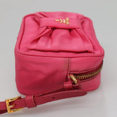 Prada Bow Camera Crossbody Bag Tessuto