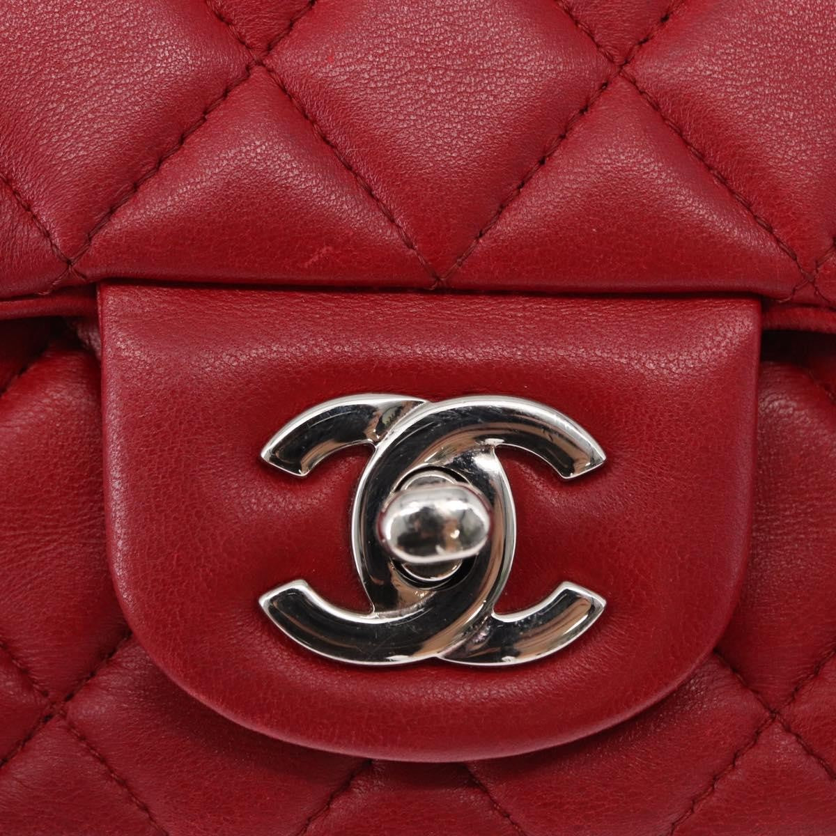 Chanel Square Classic Single Flap Bag Quilted Lambskin