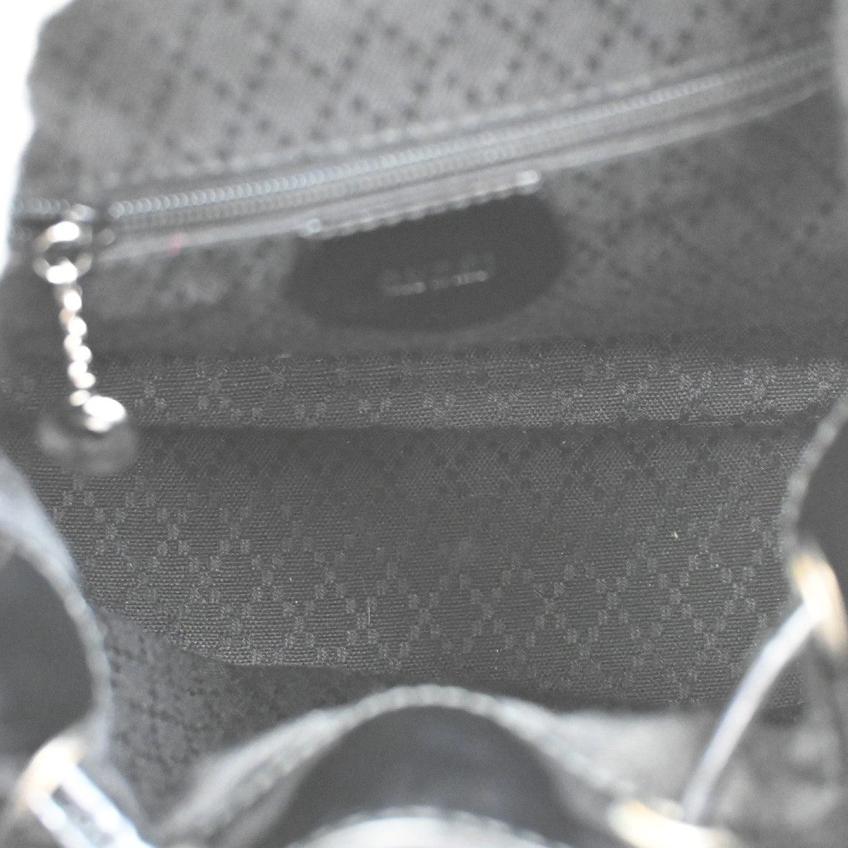 Gucci Vintage Bamboo Backpack Nylon and Patent Leather