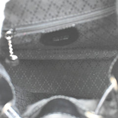 Gucci Vintage Bamboo Backpack Nylon and Patent Leather