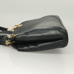 Bally Vintage Chain Shoulder Bag Quilted Leather
