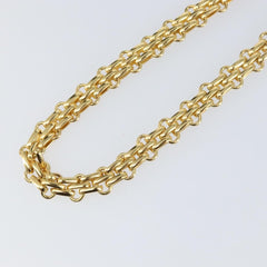 Christian Dior Vintage CD Clasp Chain Necklace Metal