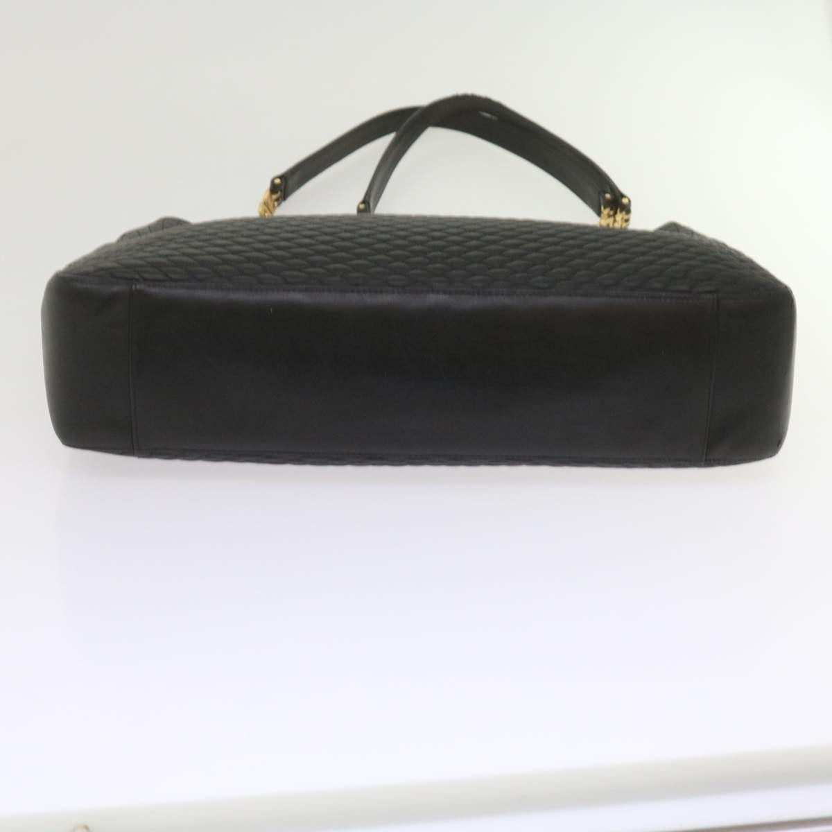 Bally Vintage Chain Shoulder Bag Quilted Leather