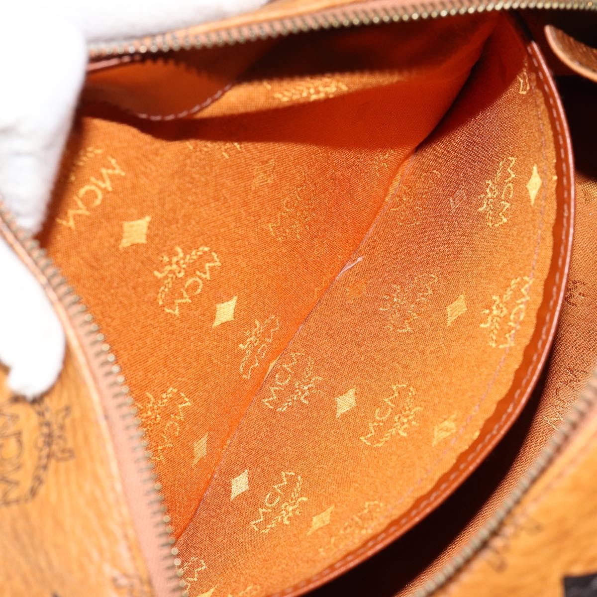 MCM Visetos Handbag Canvas and Leather