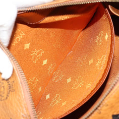 MCM Visetos Handbag Canvas and Leather