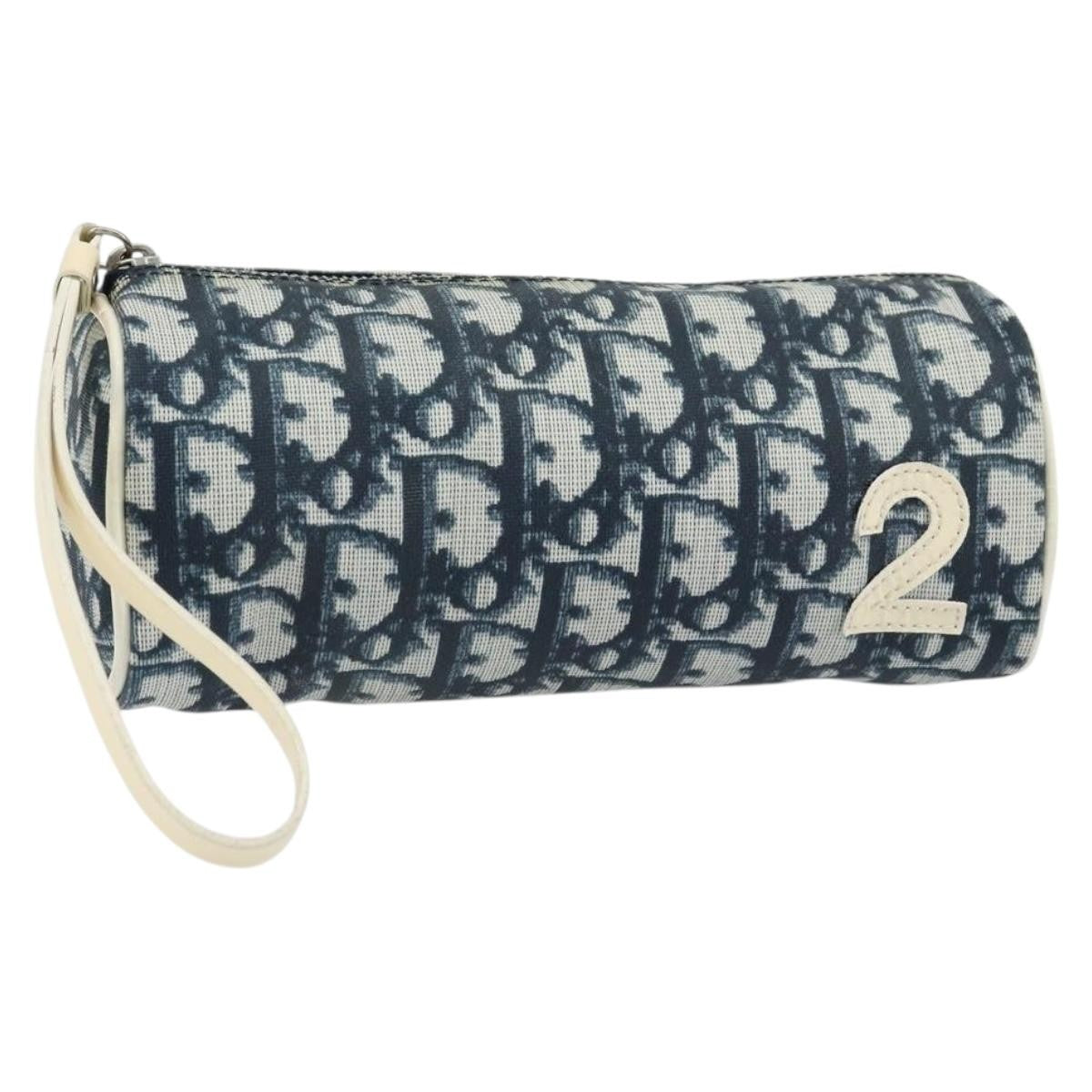 Christian Dior Vintage Trotter Pouch Canvas