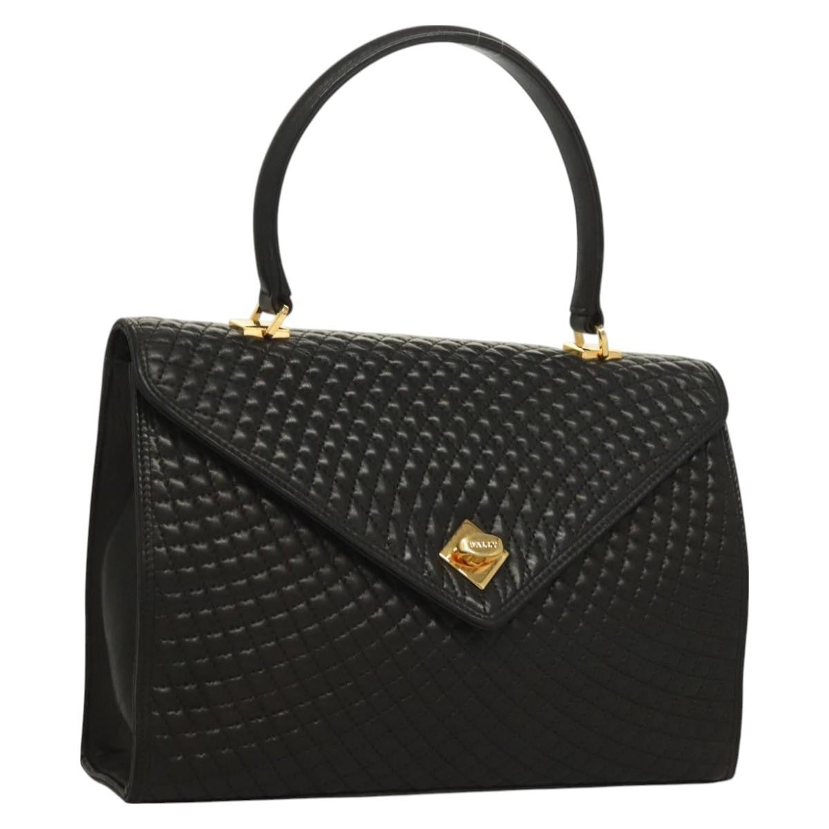 Bally Vintage Handbag Quilted Leather