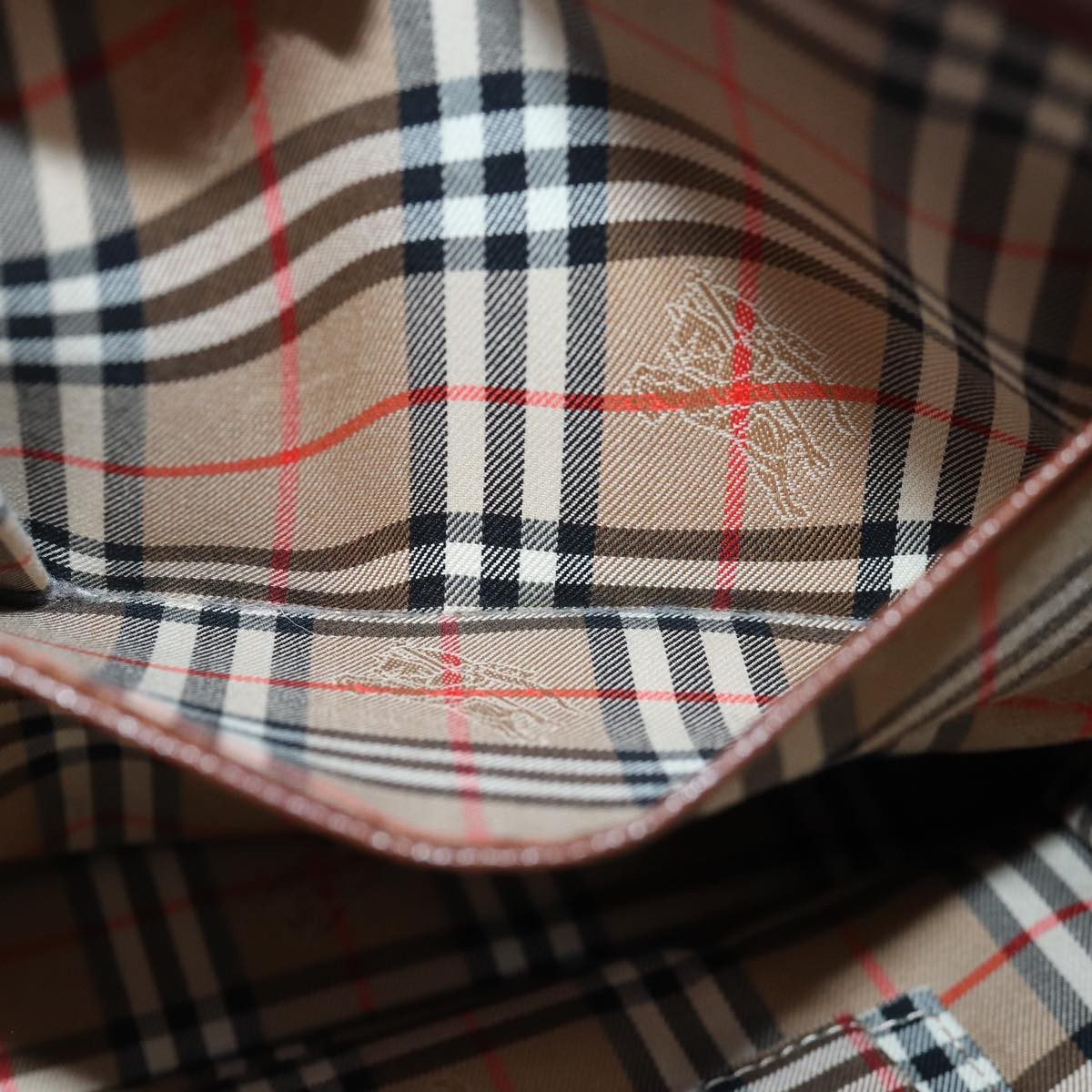 Burberry Handle Tote Leather