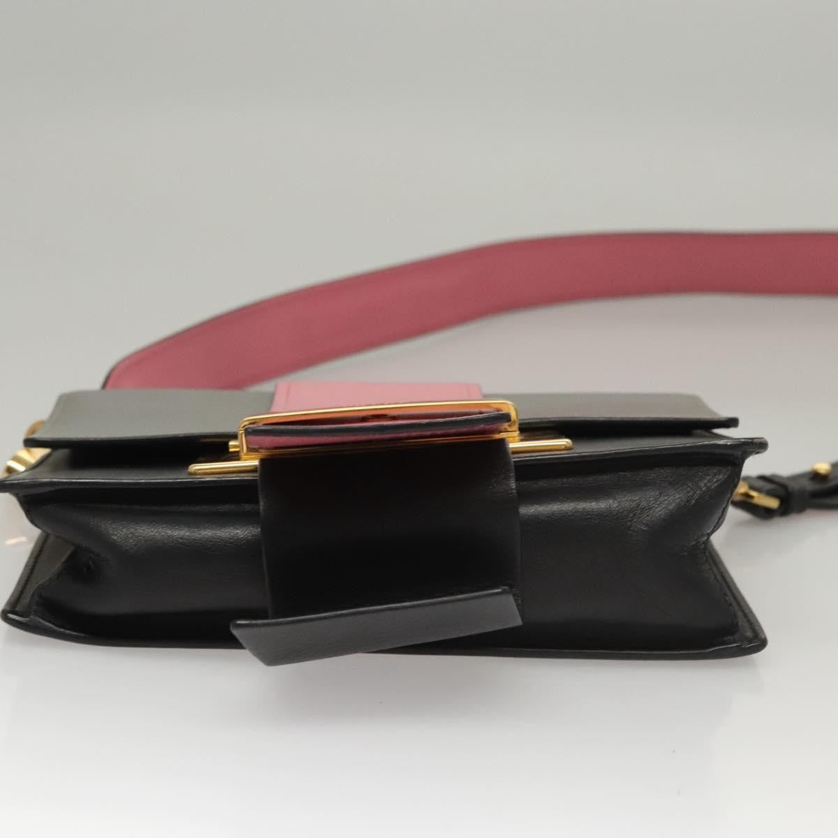 Prada Metal Ribbon Shoulder Bag City Calfskin