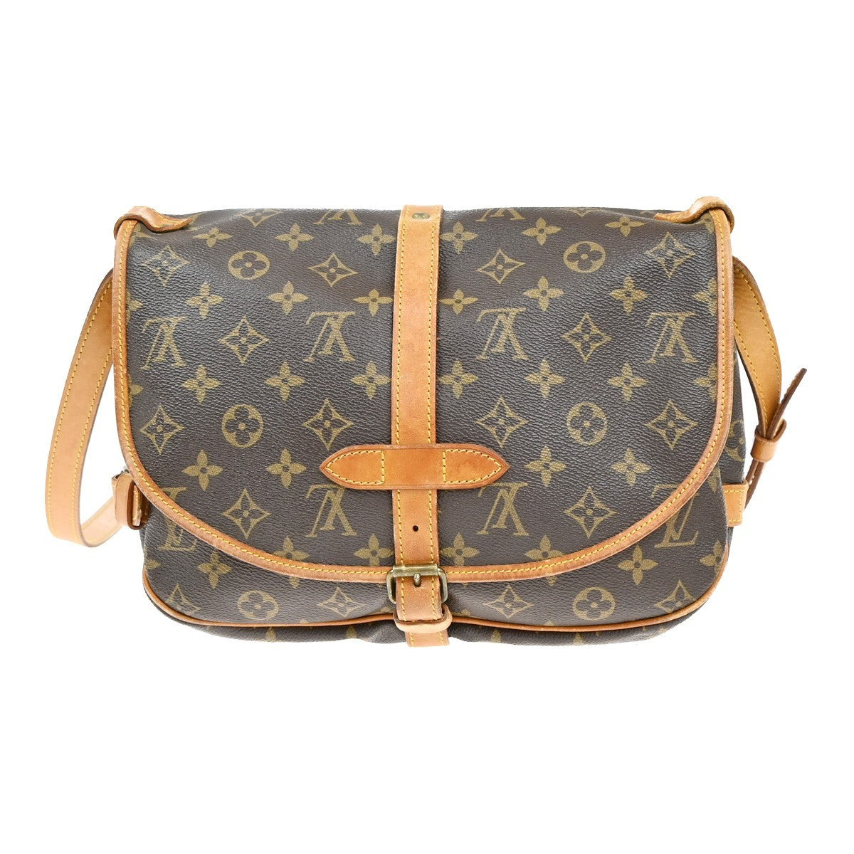 Louis Vuitton Saumur Handbag Monogram Canvas
