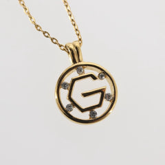 Givenchy Logo G Necklace Metal