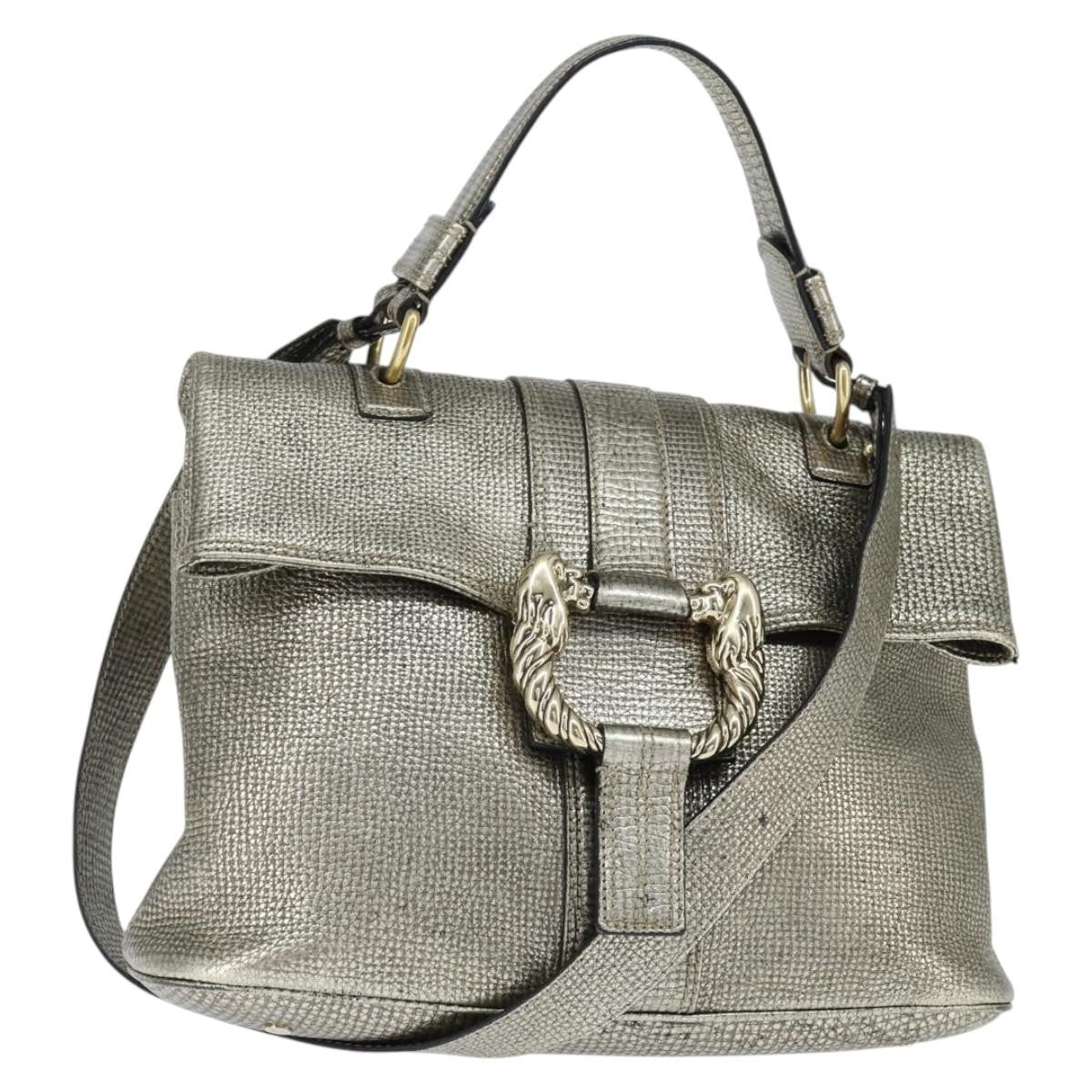 Bvlgari Leoni Top Handle Bag Leather