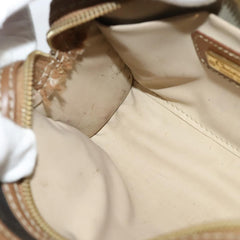 Christian Dior Vintage Honeycomb Zip Pouch Canvas and Leather