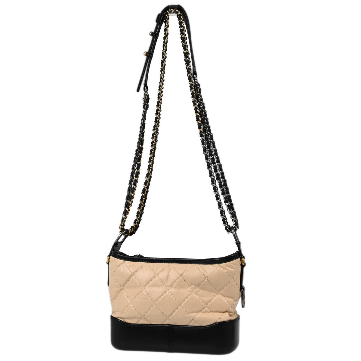 Chanel Bicolor Gabrielle Hobo Quilted Aged Calfskin