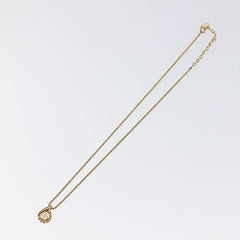 Christian Dior CD Pendant Necklace Gold-plated