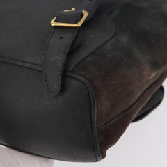 Gucci Vintage Bamboo Backpack Suede