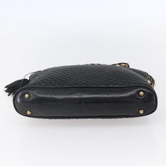 Bally Vintage Chain Shoulder Bag Quilted Leather