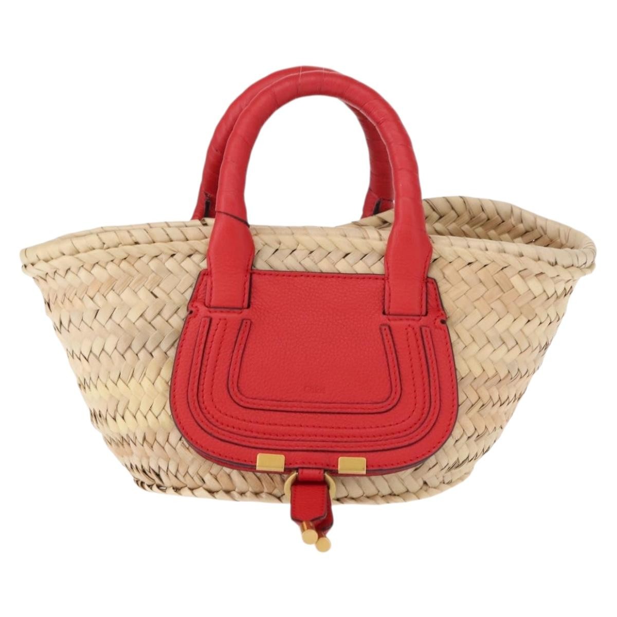 Chloe Marcie Basket Bag Raffia