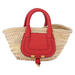Chloe Marcie Basket Bag Raffia