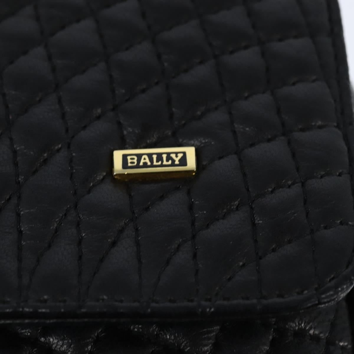 Bally Vintage Chain Shoulder Bag Quilted Leather