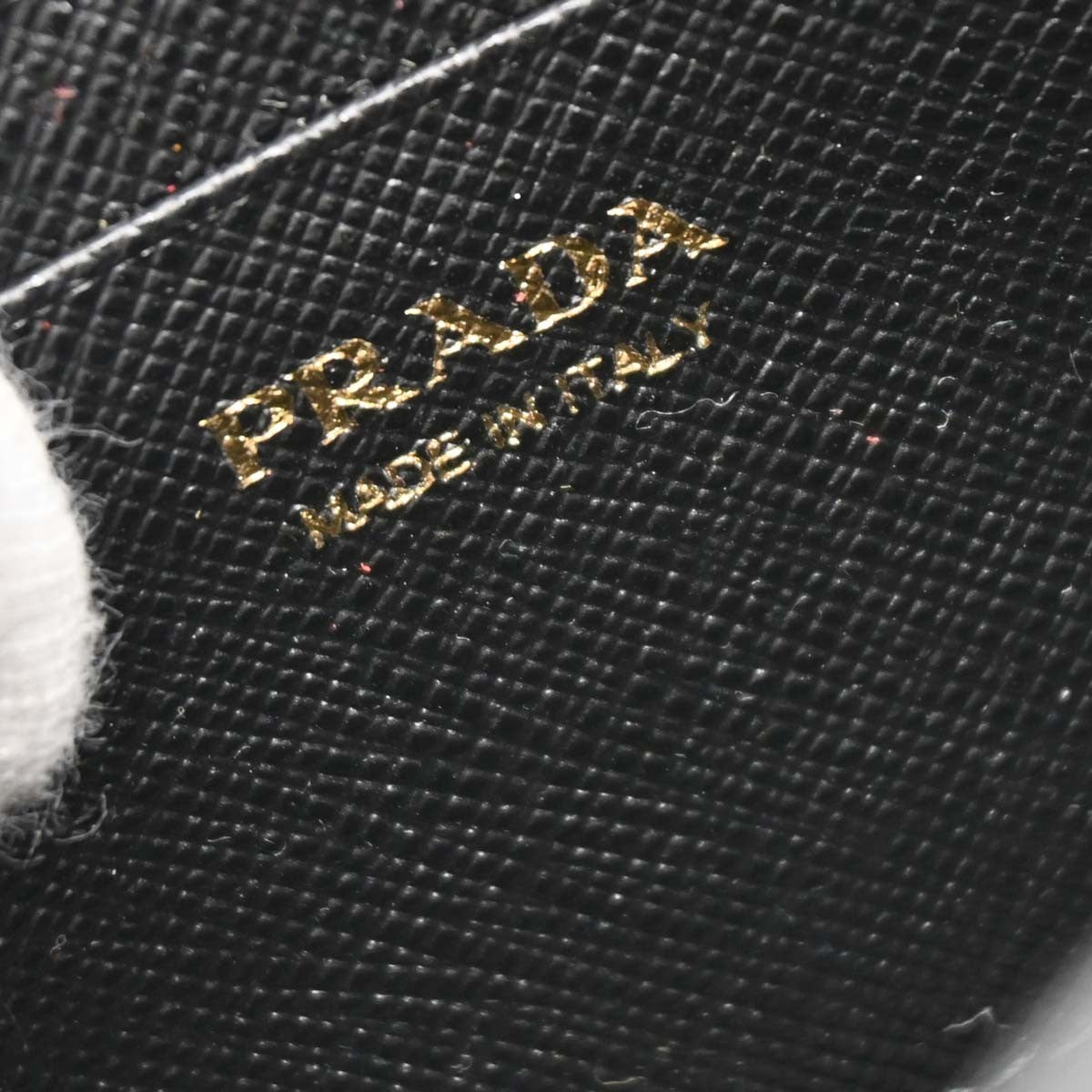 Prada Wristlet Wallet on Chain Saffiano Leather