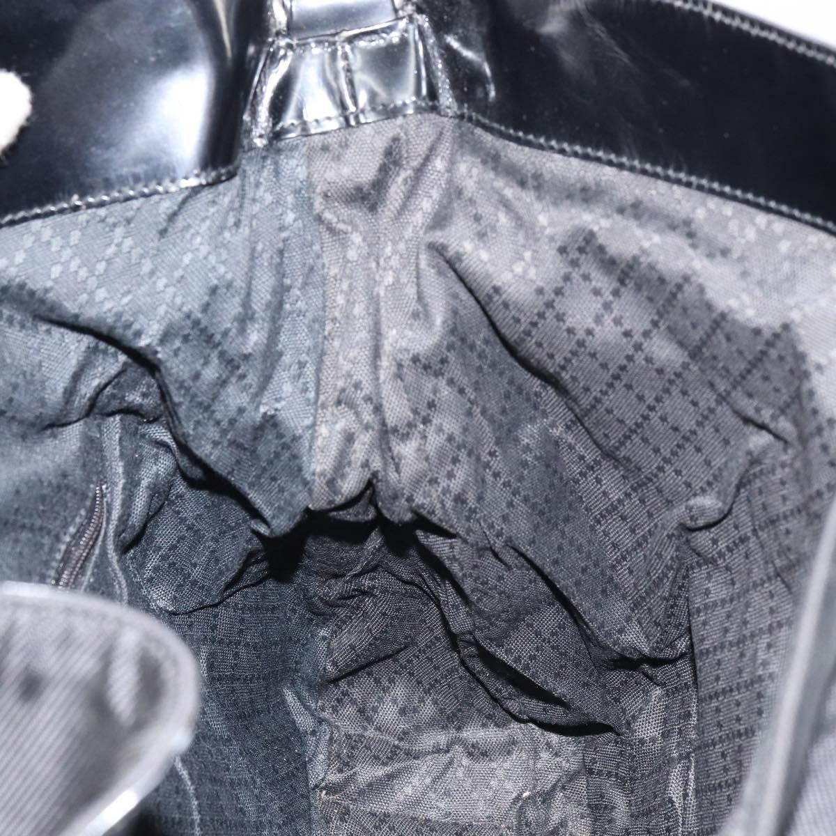 Gucci Vintage Bamboo Handle Open Hobo Nylon