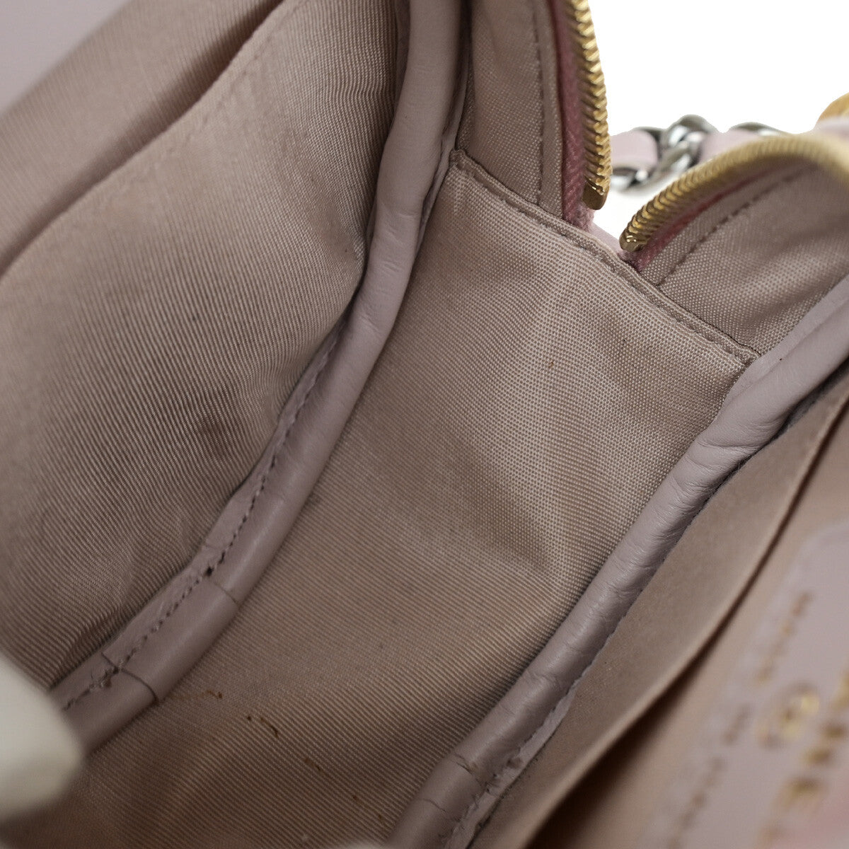 Chanel 19 Round Clutch with Chain Quilted Shearling