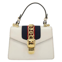 Gucci Sylvie Top Handle Bag Leather
