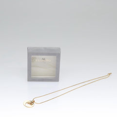 Christian Dior Logo Pendant Necklace Metal