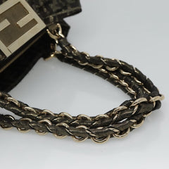 Fendi Mia Tote Metallic Zucca Canvas