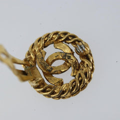 Chanel CC Round Earrings Metal