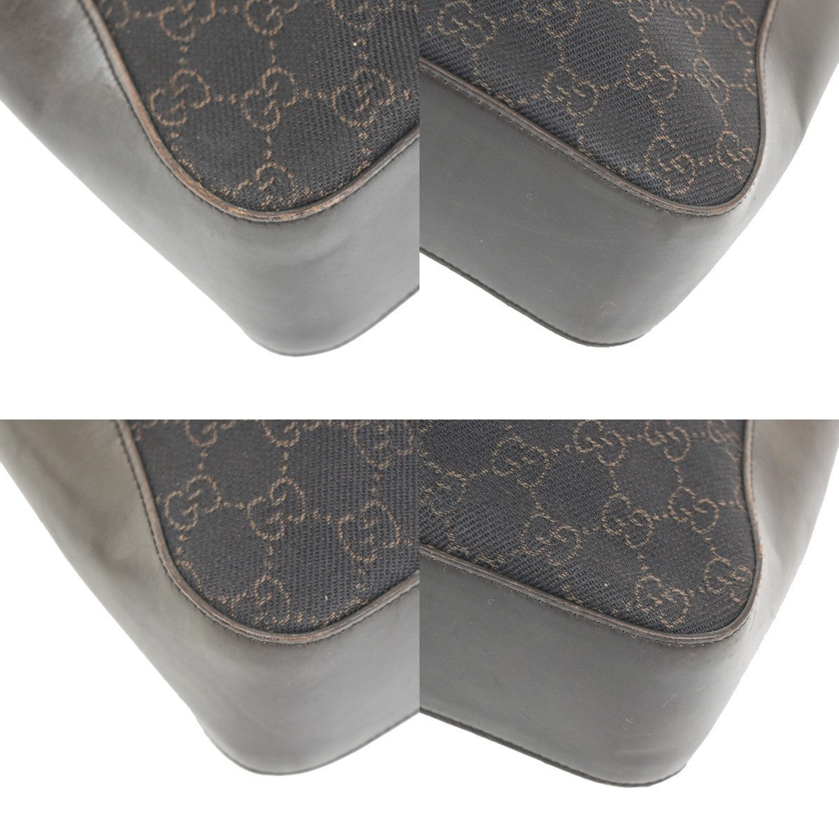 Gucci Vintage Shoulder Bag GG Coated Canvas