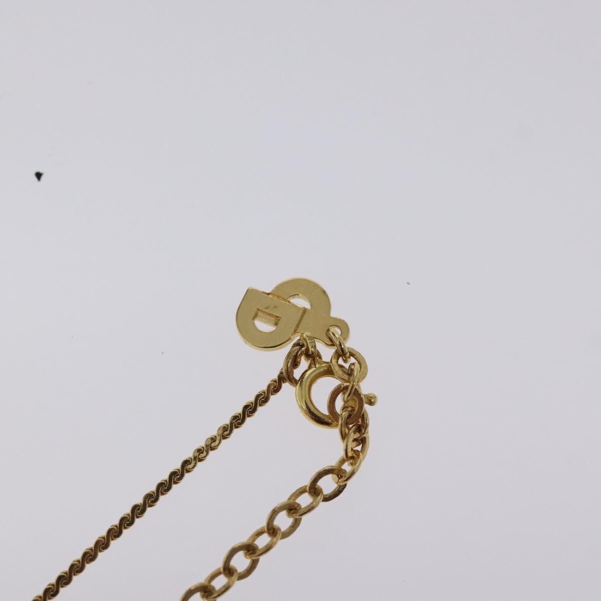Christian Dior CD Pendant Necklace Gold-plated