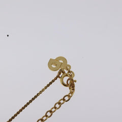 Christian Dior CD Pendant Necklace Gold-plated
