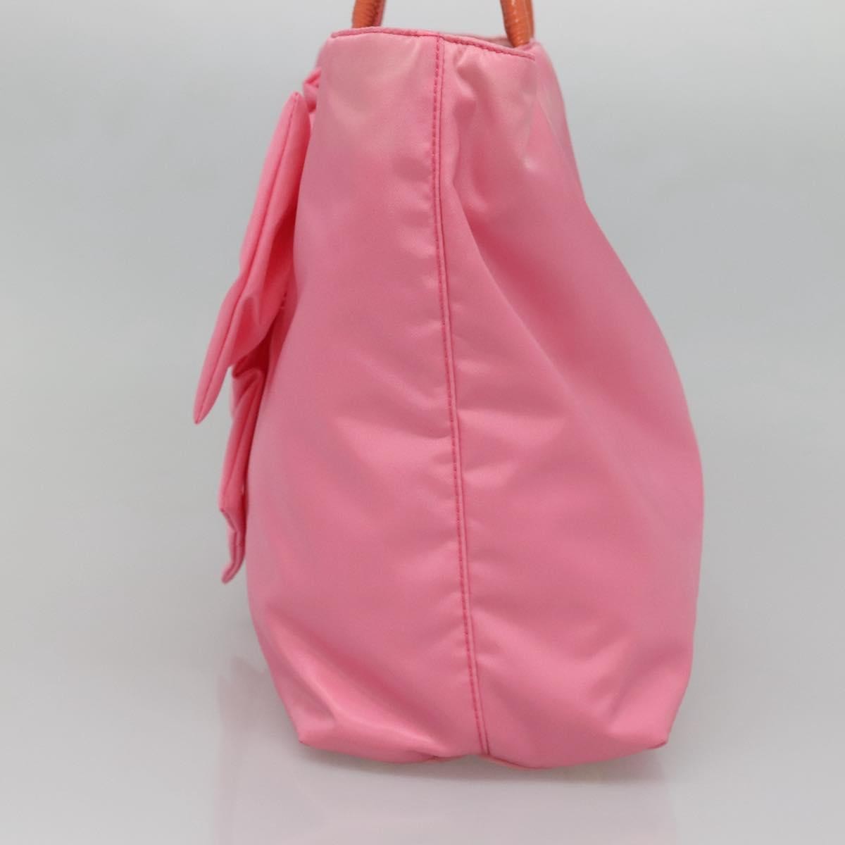 Prada Logo Bow Convertible Tote Tessuto with Leather