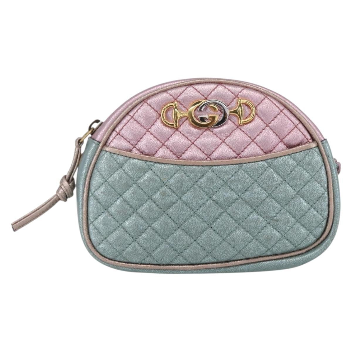 Gucci Trapuntata Camera Shoulder Bag Lambskin