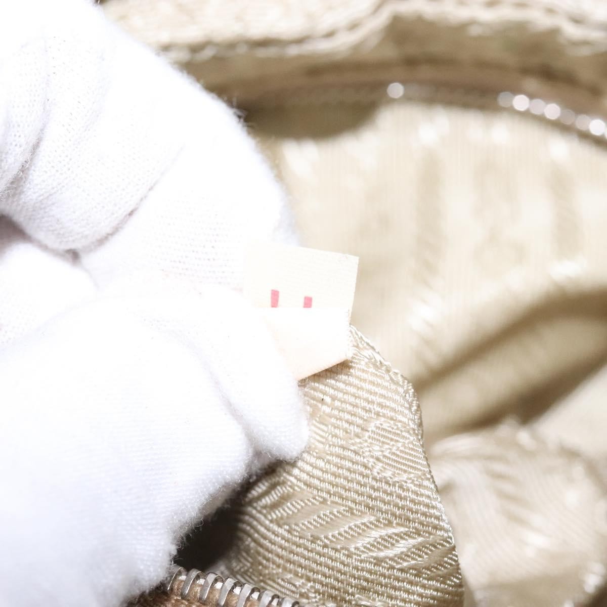 Prada Bauletto Bag Canvas with Leather