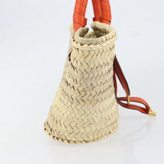Chloe Marcie Basket Bag Raffia and Leather
