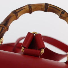 Gucci Vintage Bamboo Backpack Leather