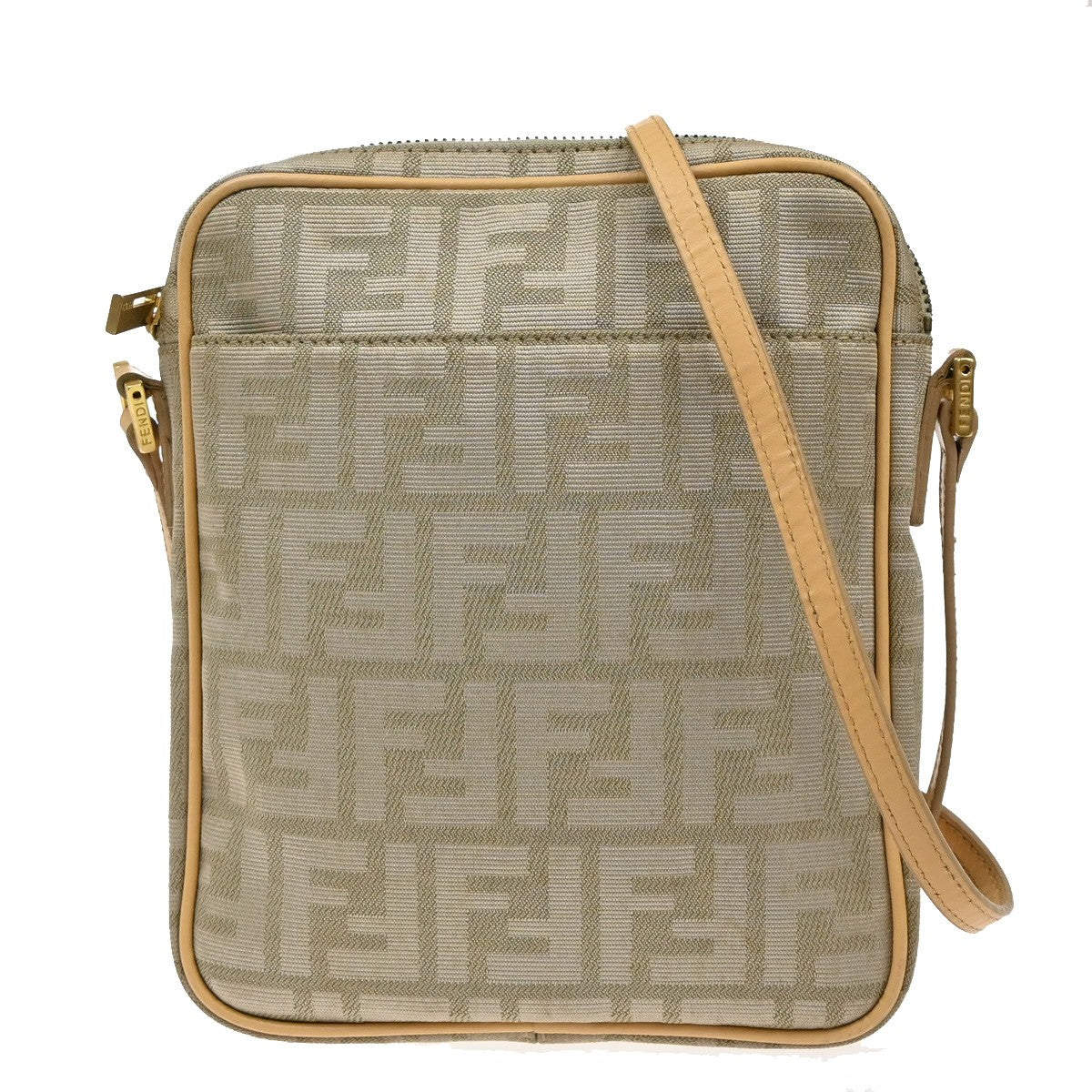 Fendi Logo Zucca Shoulder Bag Zucca