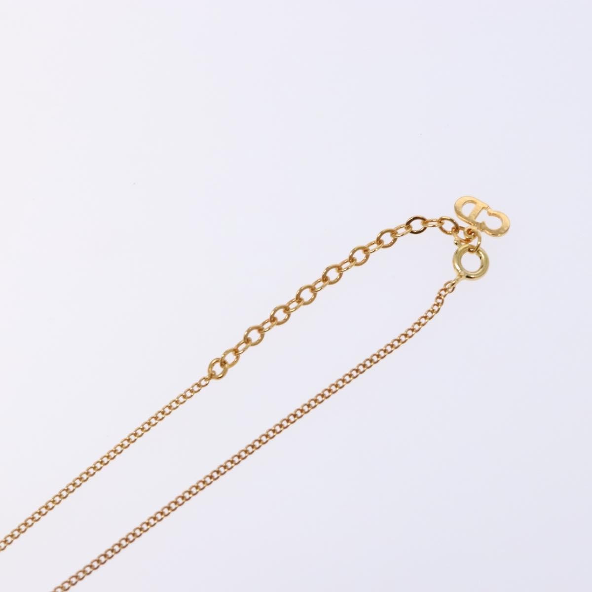 Christian Dior CD Pendant Necklace Gold-plated