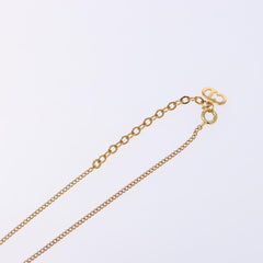 Christian Dior CD Pendant Necklace Gold-plated