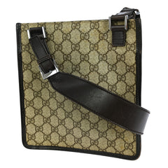 Gucci Flat Messenger Bag GG Coated Canvas
