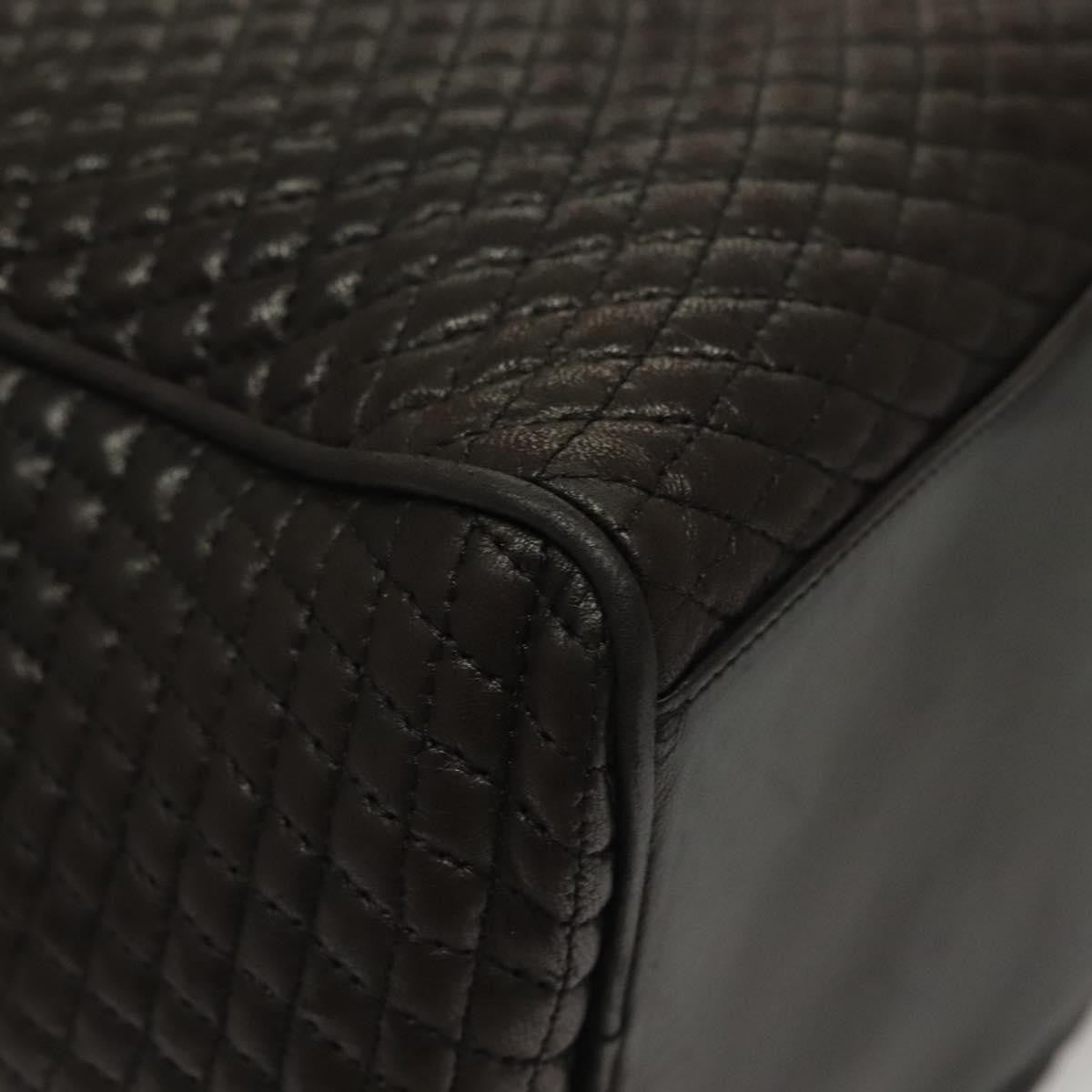 Bally Vintage Chain Shoulder Bag Quilted Leather