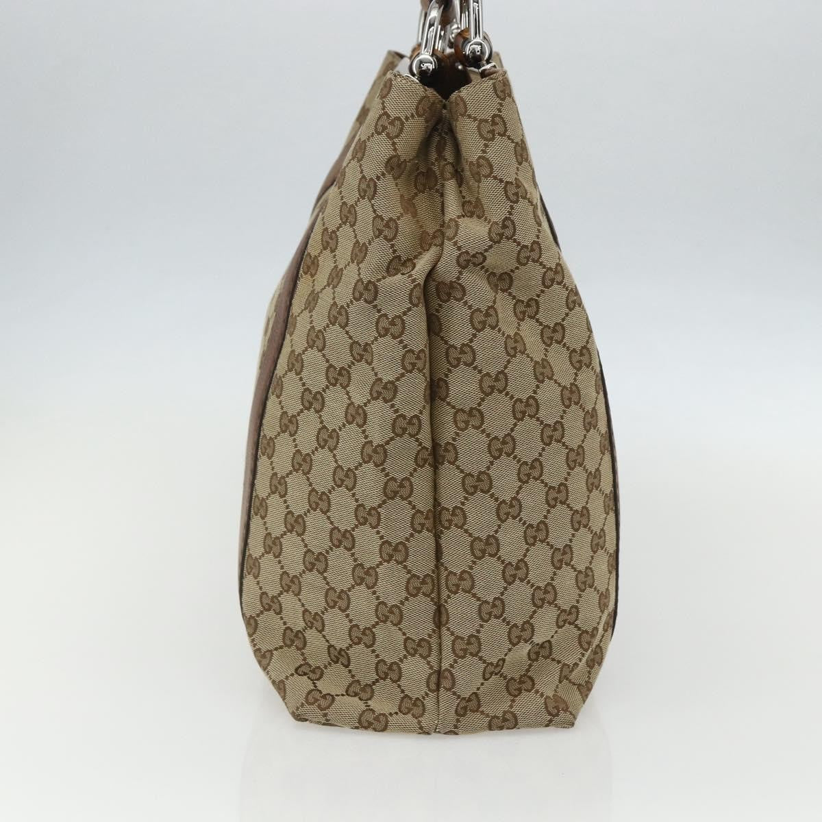 Gucci Bamboo Bar Tote GG Canvas