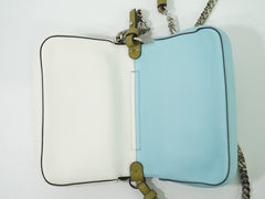 Fendi Double Baguette Embroidered Studded Leather