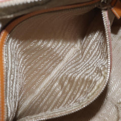 Prada Bowler Bag Canvas with Leather