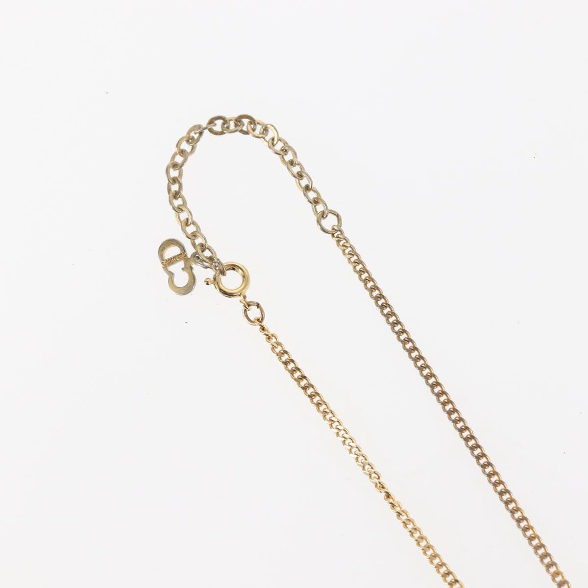 Christian Dior CD Pendant Necklace Metal